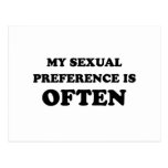 My sexual preference is often T-shirt Post Cards
