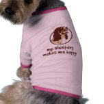My Sheepdog Makes Me Happy Doggie Shirt