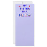 My Sister Is A Hero rack cards