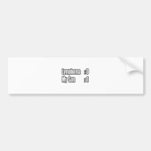 My Son Beat Lymphoma (Scoreboard) Bumper Stickers