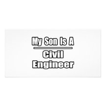 My Son Is A Civil Engineer Customised Photo Card