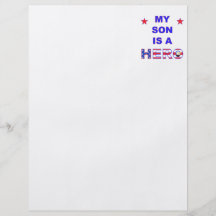 My Son Is A Hero Personalized Flyer