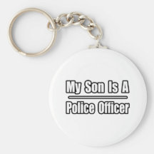 My Son Is A Police Officer Keychain