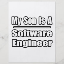 My Son Is A Software Engineer Flyer Design