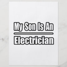 My Son Is An Electrician Custom Flyer