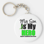 My Son is My Hero - Lymphoma Keychains