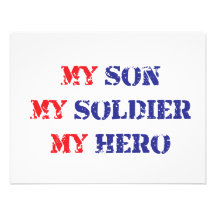My son, my soldier, my hero custom invite