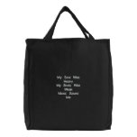 My Soul Was Heavy My Body Was Weak Music Saved Me embroidered bags
