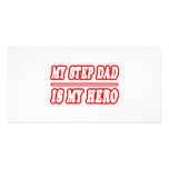 My Step Dad Is My Hero photo cards