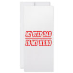 My Step Dad Is My Hero rack cards