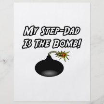 My Step-Dad Is The Bomb Flyer Design