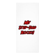 My Step-Dad Rocks Custom Rack Card