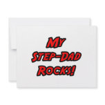 My Step-Dad Rocks invitations