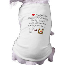 My Stumpy Tail Cattle Dog Loves Peanut Butter Doggie T Shirt