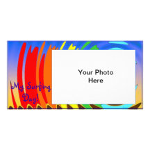 My Surfing day Photo card