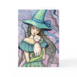 My Sweet Tabby Witch Cat Card Notecard
