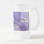 My Sweetie! Frosted Glass Mugs Purple Irises