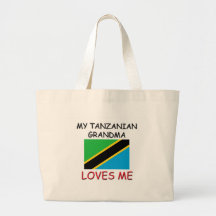 My Tanzanian Grandma Loves Me Tote Bags