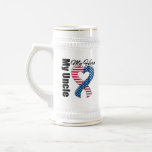 My Uncle My Hero Patriotic USA Ribbon mugs