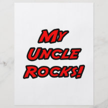 My Uncle Rocks Personalized Flyer