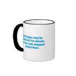 My Uncle's Wrapped (Blue) mugs