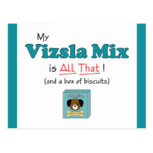 My Vizsla Mix is All That! Post Card