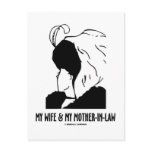 My Wife and My Mother-In-Law (Optical Illusion) postcards
