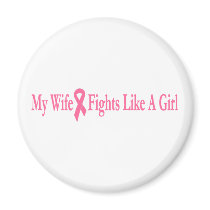 my wife fights like a girl fridge magnets