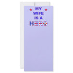 My Wife Is A Hero rack cards