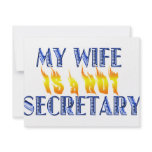 MY WIFE IS A HOT SECRETARY invitations