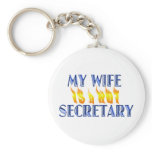 MY WIFE IS A HOT SECRETARY keychains