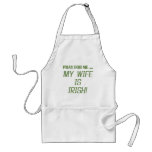 My Wife Is Irish T-shirts and Gifts aprons