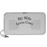 My Wife Loves Cows Portable Speaker