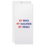 My Wife, My Soldier, My Hero rack cards