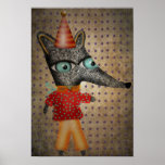 My woodland Birthday Boy Party Fox Poster posters