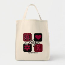 Myeloma Hope Love Inspire Awareness Tote Bag