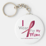 Myeloma - I Wear Burgundy For My Mum Keychain