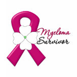 Myeloma Survivor Flower Ribbon t-shirts