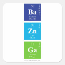 MyFunStudio.com-Ba-Zn-Ga.pdf Square Stickers