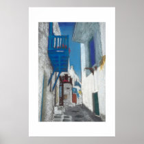 Mykonos Balcony Posters