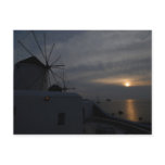 Mykonos windmills postcards