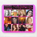 MYSPACE 15 SELECTED ARTIST MOUSE PAD (HOT PINK)