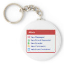 Myspace alerts online funny parody keychains