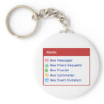 Myspace alerts online funny parody keychains