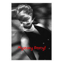 Mysterious Jewellery Heist Mystery Party Invitatio