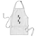 Mystery Footprints aprons