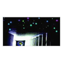 Mystery Galaxy Porch with Distant Sun Photo Cards