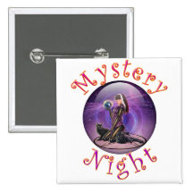 Mystery Night Pinback Button