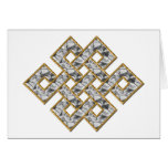Mystic Knot - Silver & Gold 1 Greeting Cards