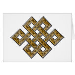 Mystic Knot - Silver & Gold 2 Greeting Card